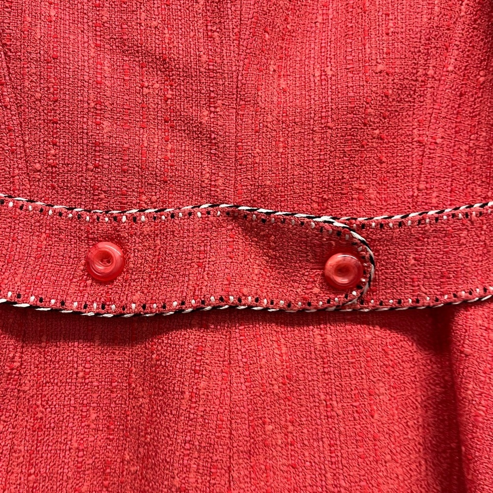 Ellen Tracy Coral Tweed Blazer - Picture 6 of 9